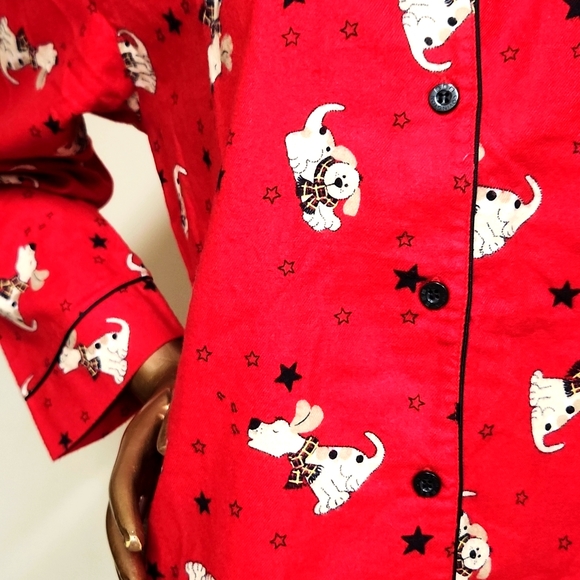 NWOT Covington Flannel Puppy Pajamas - Picture 3 of 6